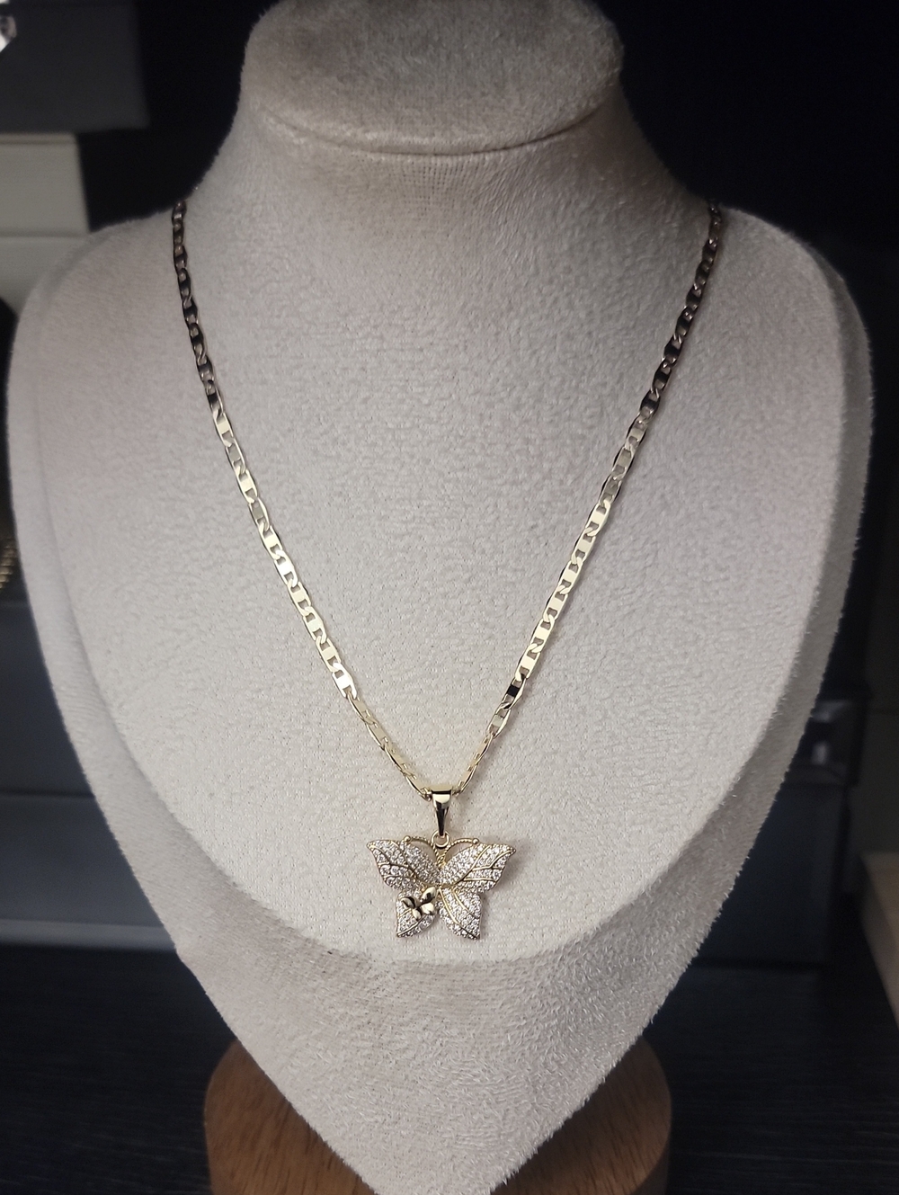 Gold Butterfly Pendant Necklace - Women Jewelry